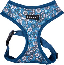 Puppia Cynthia A Over-The-Head Adjustable No-Pull Dog Harness, Blue, X-Large