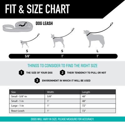 Show full view: Wolfgang RockyPeaks Polyester Standard Dog Leash, 6-ft long, 1-in wide slide 4 of 7