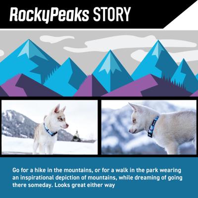 Show full view: Wolfgang RockyPeaks Polyester Standard Dog Leash, 6-ft long, 1-in wide slide 2 of 7