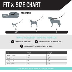 Wolfgang MarbleSwirl Polyester Standard Dog Leash, 6-ft long, 1-in wide slide 2 of 6