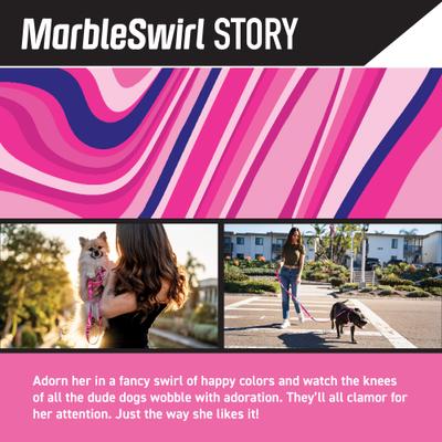 Show full view: Wolfgang MarbleSwirl Polyester Standard Dog Leash, 6-ft long, 1-in wide slide 2 of 7