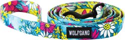 Wolfgang LazyDaisy Polyester Standard Dog Leash, 6-ft long, 1-in wide