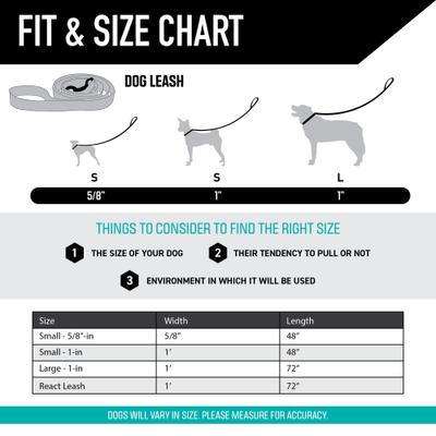 Show full view: Wolfgang BuenaOnda Polyester Standard Dog Leash, 6-ft long, 1-in wide slide 5 of 8