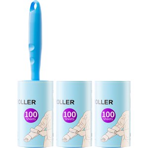 Fido Fave Extra Sticky Sheet Dog Hair Lint Roller with Handle, 300 count