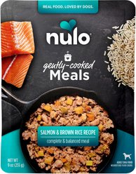 Nulo Gently-Cooked Meals Salmon & Brown Rice Recipe Wet Dog Food, 9-oz pouch, case of 8