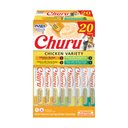 Inaba Churu Chicken Variety Creamy Puree Grain-Free Lickable Cat Treats, 0.5-oz tube, 20 count