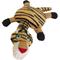Show in main carousel: SteelDog USA Ruffian Flat Tiger Stuffing-Free Plush Dog Toy slide 1 of 6