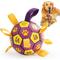 Show in main carousel: Nocciola Soccer Ball with Straps Interactive Dog Toy, Purple & Orange, 8-in slide 1 of 7