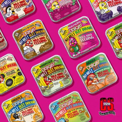 Show full view: C&S High Energy Delight No Melt Suet Dough Wild Bird Food, case of 8 slide 7 of 12