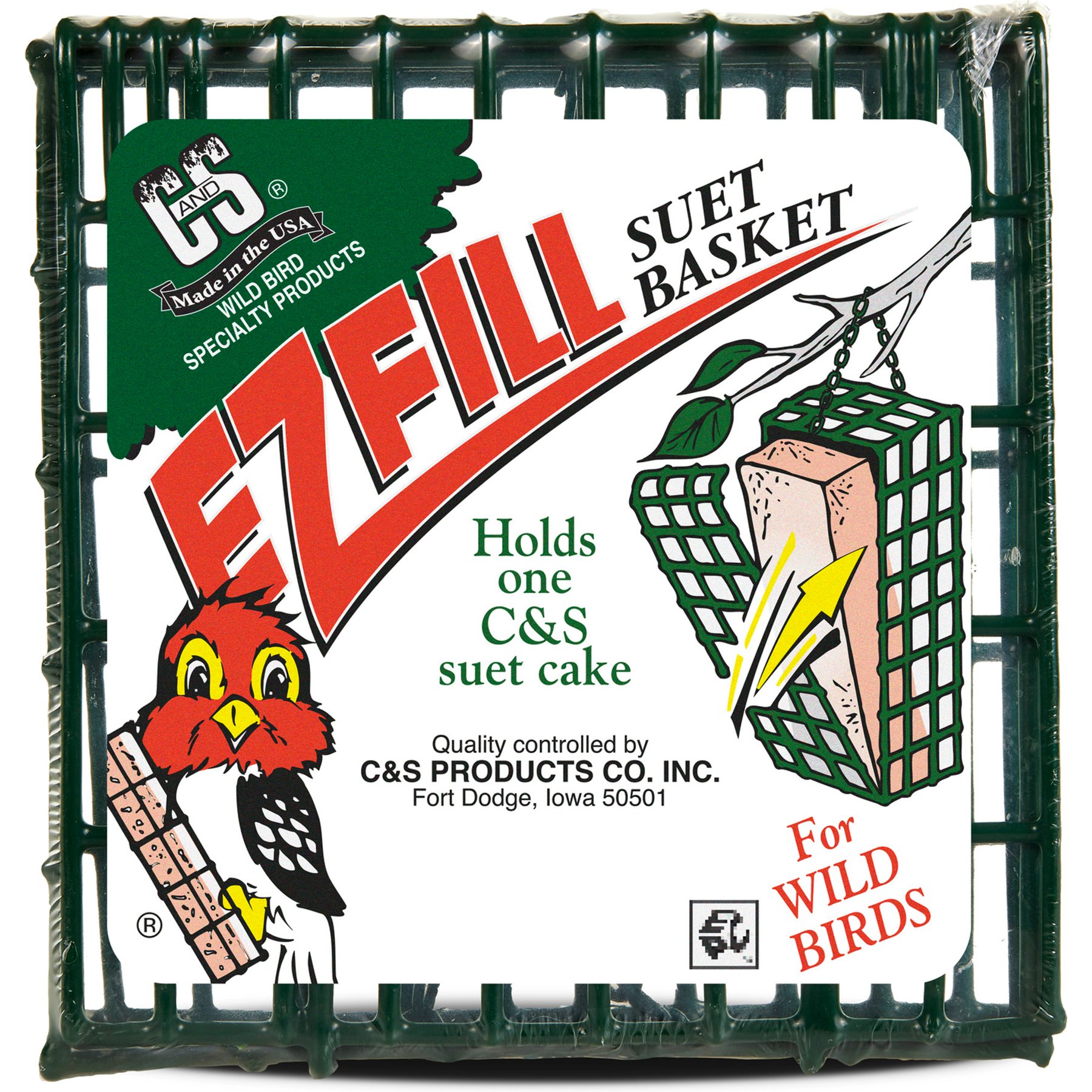 C&S Ez Fill Suet Basket Wild Bird Feeder