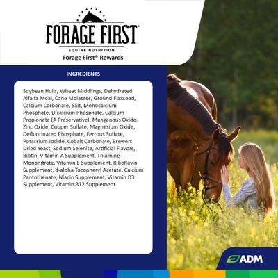 Show full view: ADM Forage First Horse Rewards Apple-Flavor Horse Treats, 3-lb bag slide 3 of 8