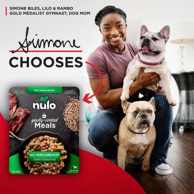 Show full view: Nulo Gently-Cooked Meals Duck & Quinoa Recipe Wet Dog Food, 9-oz pouch, case of 8 slide 9 of 13