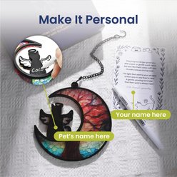 PawsPik Personalized Angel Memorial Cat Suncatcher with Sympathy Card slide 2 of 9