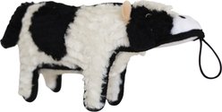 SteelDog USA Ruffian Hoofer Cow Plush Dog Toy
