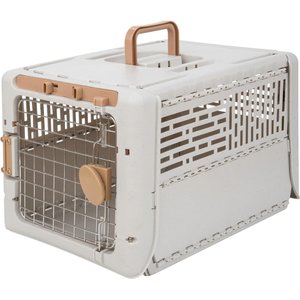 SportPet Designs Collapsible Dog Kennel, Tan, Small: 24-in
