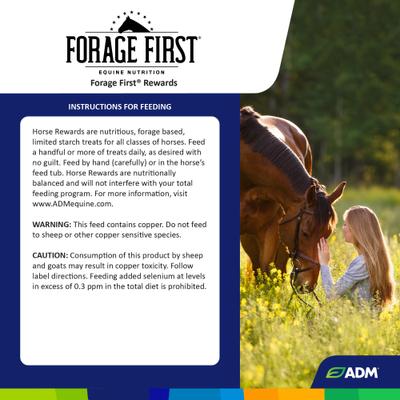 Show full view: ADM Forage First Horse Rewards Apple-Flavor Horse Treats, 3-lb bag slide 2 of 8