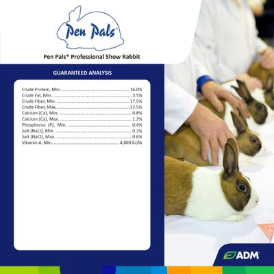Show full view: ADM Professional Show Rabbit Food, 50-lb bag slide 4 of 8