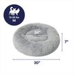 Show in main carousel: Frisco Long Faux Fur Donut Cat & Dog Bed, Smoky Gray, Medium slide 2 of 10