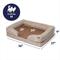 Show in main carousel: Frisco Plush Orthopedic Front Bolster Cat & Dog Bed w/Removable Cover, Beige, Medium slide 2 of 10