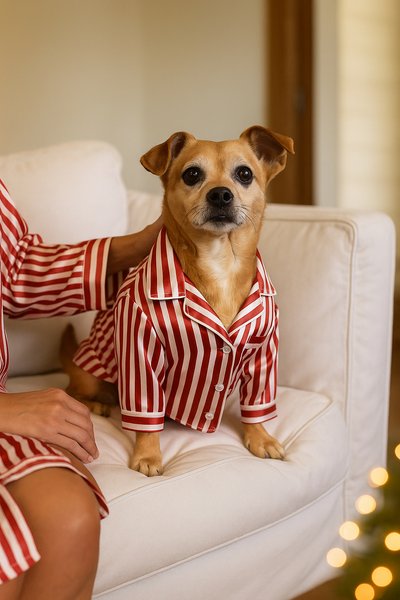 Show full view: Found My Animal Stripe Matching People & Pet Pajama, Candy Stripe, Medium slide 2 of 4