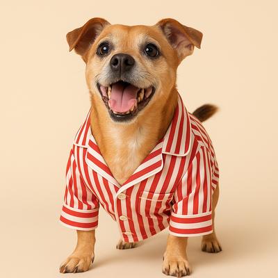 Show full view: Found My Animal Dog Pajamas, Candy Stripe, Large slide 6 of 7