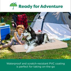 FurHaven Premium Indoor-Outdoor Deluxe Mattress Cooling Gel Dog Bed, Biscuit, Jumbo slide 2 of 9