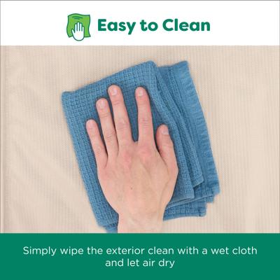 Show full view: FurHaven Premium Indoor-Outdoor Deluxe Mattress Cooling Gel Dog Bed, Biscuit, Large slide 6 of 9