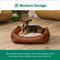 Show in main carousel: FurHaven Leather Look Cozy Couch Dog Bed, Camel, Medium slide 5 of 9