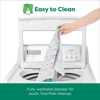 Show full view: FurHaven Birch Faux Fur & Suede Waterproof Dog Blanket, Gray, Medium slide 7 of 9