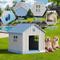 Show in main carousel: KAMABOKO Outdoor & Indoor Waterproof Ventilated Dog House with Window, 36.2 x 39 x 39-in, Blue slide 5 of 9