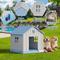 Show in main carousel: KAMABOKO Outdoor & Indoor Waterproof Ventilated Dog House with Window, 31 x 31 x 33.5-in, Blue slide 5 of 7