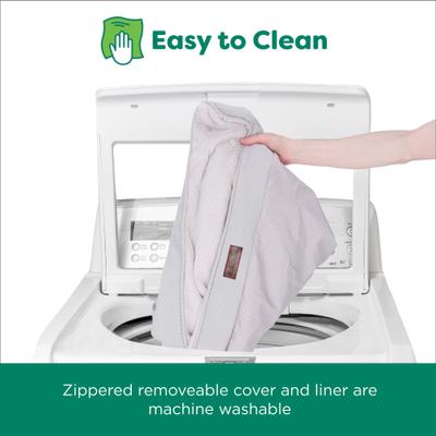 Show full view: FurHaven Plush & Embossed Velvet Dreamer Sofa Orthopedic Foam Dog Bed, Clay, Large slide 6 of 9