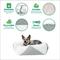 Show in main carousel: FurHaven Stone-Embossed Faux Fur Pouf Dog Bed, Gray, Medium slide 3 of 9