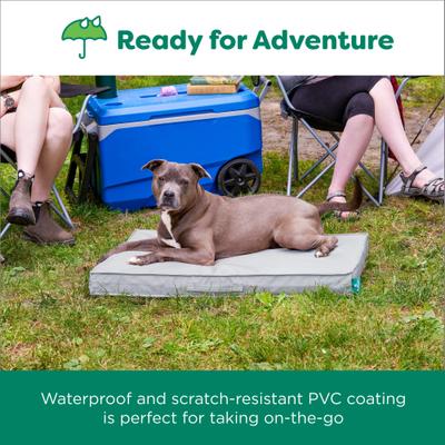 Show full view: FurHaven Premium Indoor-Outdoor Deluxe Mattress Cooling Gel Dog Bed, Gray Mist, Jumbo Plus slide 5 of 9