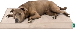FurHaven Premium Indoor/Outdoor Orthopedic Deluxe Mattress Flat Dog Bed, Biscuit, Large: 36-in