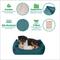 Show in main carousel: FurHaven Leather Look Cozy Couch Dog Bed, Teal, Medium slide 3 of 8