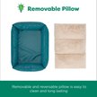Show in main carousel: FurHaven Leather Look Cozy Couch Dog Bed, Teal, Small slide 5 of 8