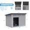 Show in main carousel: KAMABOKO Indoor & Outdoor Weatherproof & Removable Roof Dog House, Large, Grey slide 2 of 7