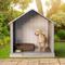 Show in main carousel: KAMABOKO Outdoor & Indoor Waterproof Ventilated Dog House with Window, 36.2 x 39 x 39-in, Grey slide 6 of 8