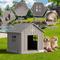 Show in main carousel: KAMABOKO Outdoor & Indoor Waterproof Ventilated Dog House with Window, 36.2 x 39 x 39-in, Grey slide 4 of 8