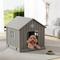 Show in main carousel: KAMABOKO Outdoor & Indoor Waterproof Ventilated Dog House with Window, 31 x 31 x 33.5-in, Grey slide 7 of 8