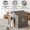 Show in main carousel: KAMABOKO Outdoor & Indoor Waterproof Ventilated Dog House with Window, 31 x 31 x 33.5-in, Grey slide 3 of 8