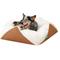Show in main carousel: FurHaven Stone-Embossed Faux Fur Pouf Dog Bed, Cognac, Large slide 1 of 9
