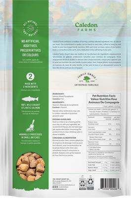 Show full view: Caledon Farms Salmon Bites Freeze-Dried Dog Treats, 3.2-oz bag slide 3 of 11