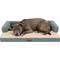 Show in main carousel: FurHaven Plush & Cable Corduroy Comfy Couch Orthopedic Foam Dog Bed, Riverway, Large slide 1 of 10