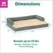 Show in main carousel: FurHaven Plush & Cable Corduroy Comfy Couch Orthopedic Foam Dog Bed, Riverway, Medium slide 8 of 9