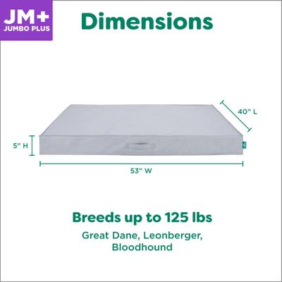 Show full view: FurHaven Premium Indoor-Outdoor Deluxe Mattress Cooling Gel Dog Bed, Gray Mist, Jumbo Plus slide 8 of 9
