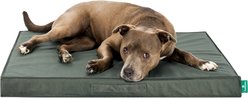 FurHaven Premium Indoor/Outdoor Orthopedic Deluxe Mattress Flat Dog Bed, Dark Olive, Large: 36-in