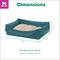 Show in main carousel: FurHaven Leather Look Cozy Couch Dog Bed, Teal, Medium slide 7 of 8