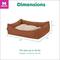 Show in main carousel: FurHaven Leather Look Cozy Couch Dog Bed, Camel, Medium slide 8 of 9